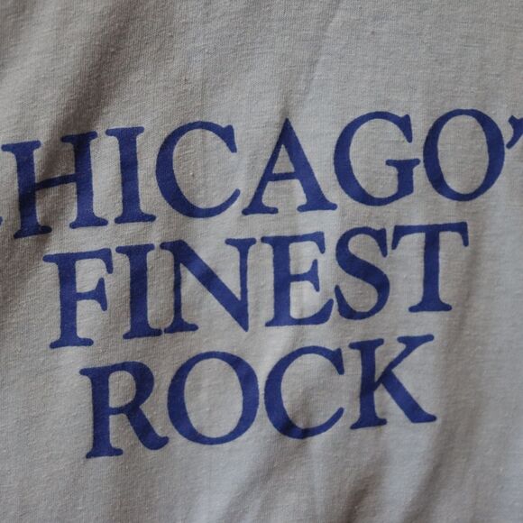 Vintage USA Ts Chicagos Finest Rock Station WXRT 93 Thrashed Single Stitch Tee - Picture 2 of 11